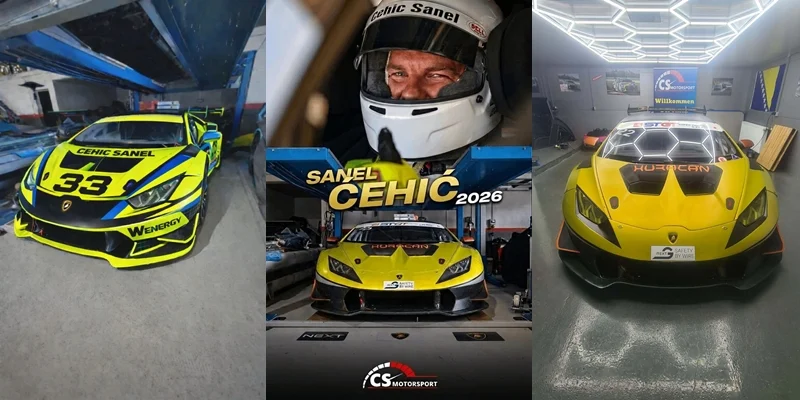 Kladuščanin Sanel Ćehić prelazi na veliku evropsku scenu uz Lamborghini Huracán Super Trofeo
