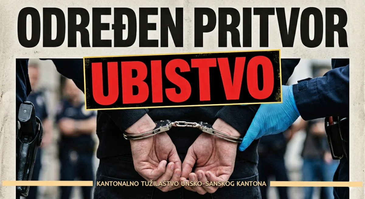 Osumnjičenom Benjaminu Džaferoviću iz Velike Kladuše određen jednomjesečni pritvor