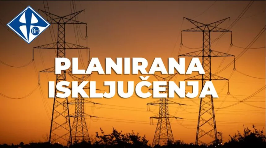 Naredna četiri dana najavljeni prekidi u elektrosnabdijevanju