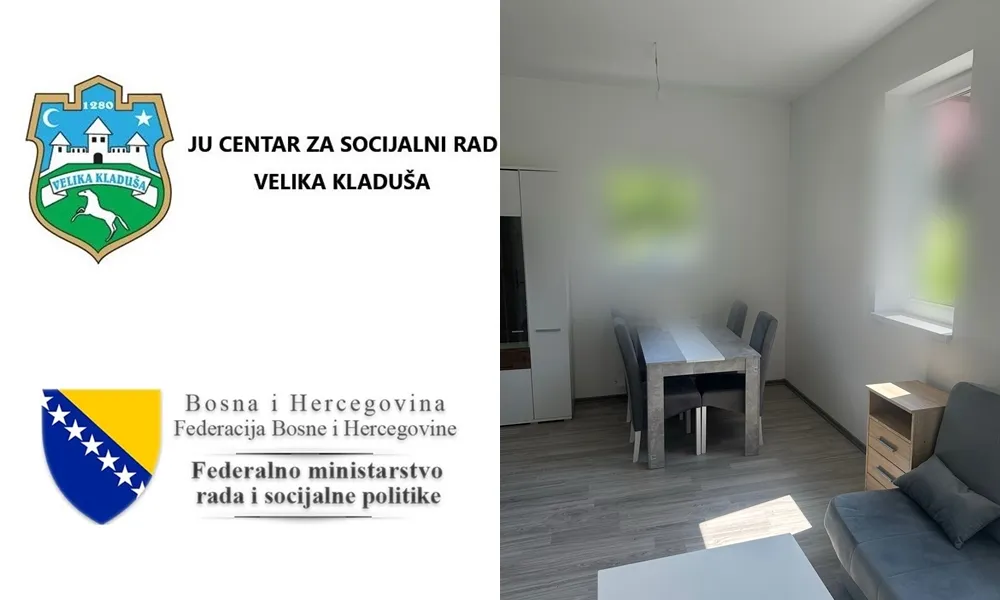 Uz podršku Federalnog ministarstva rada i socijalne politike opremljen stan za žrtve porodičnog nasilja u Velikoj Kladuši