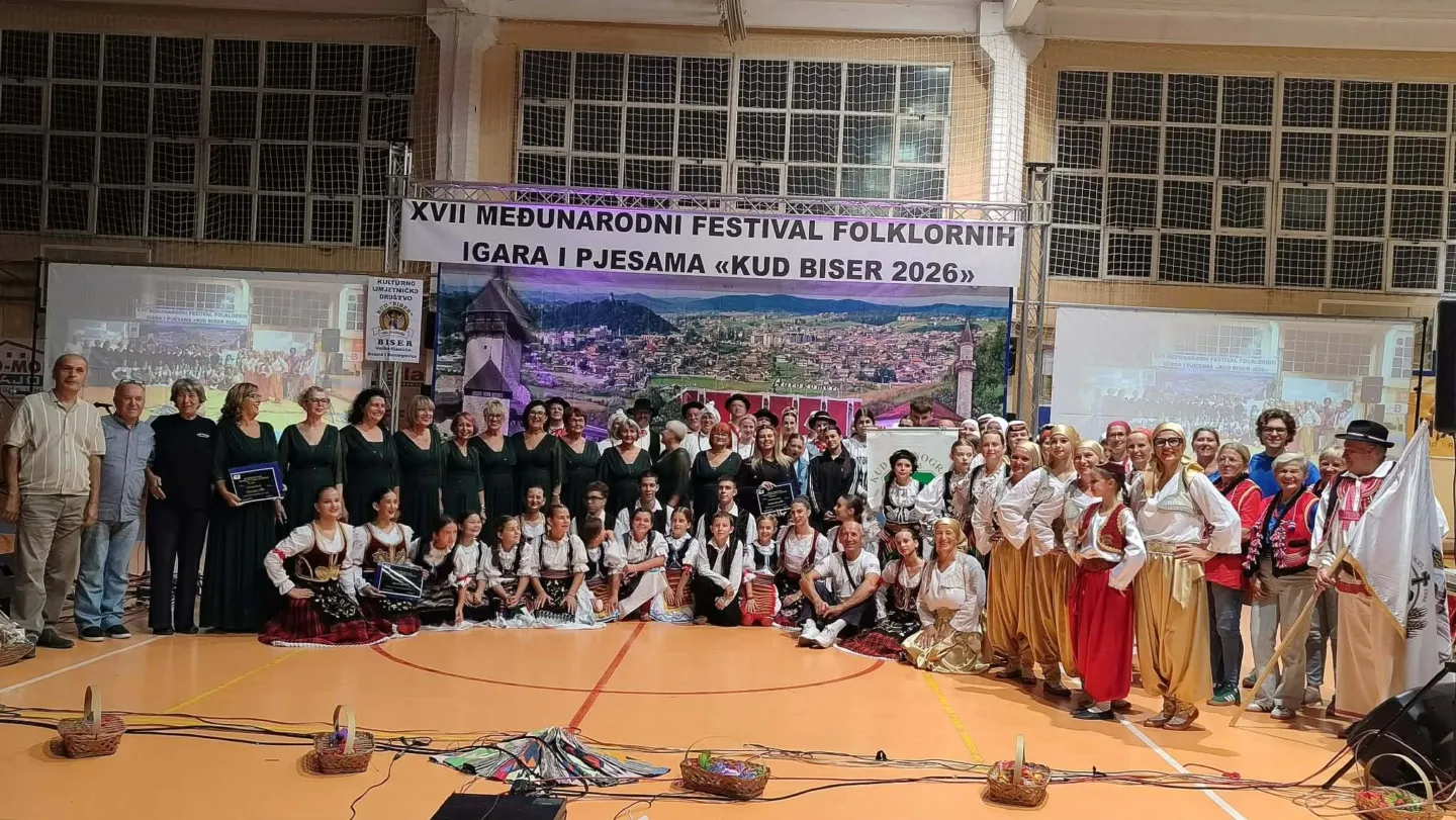 KUD „Biser“ domaćin XVII Međunarodnog festivala folklornih igara „KUD Biser 2026“